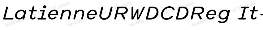 LatienneURWDCDReg It字体转换